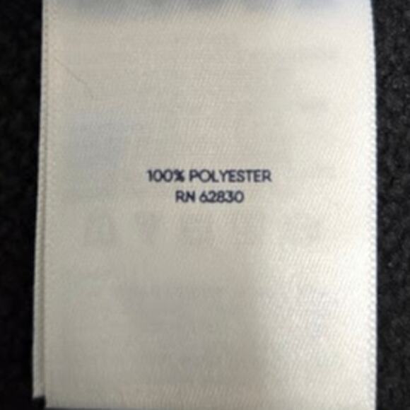 Land's End Women's Fleece Jacket Small‎ (4-6) Black with Pink Trim - Picture 6 of 8